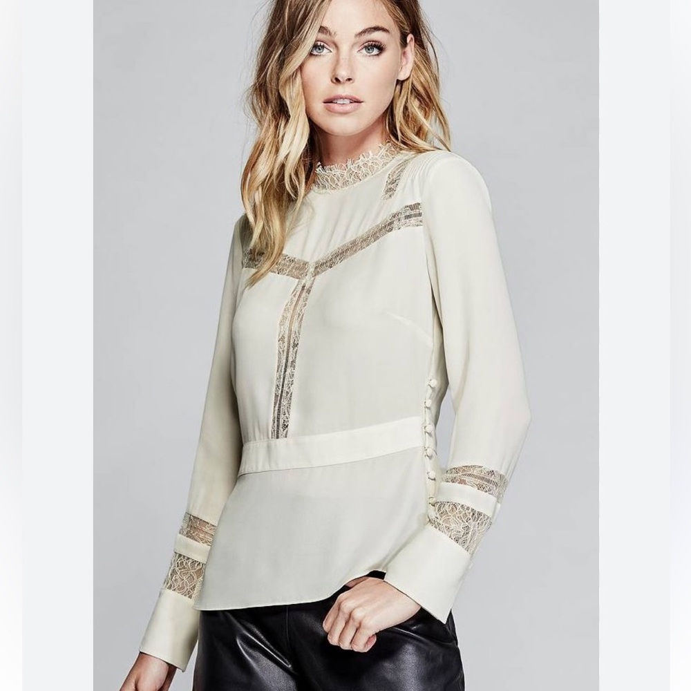 Marciano cream Adalina blouse New S